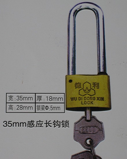 35mm感應(yīng)長(zhǎng)鉤表箱掛鎖,電力表箱鎖,電力掛鎖,電網(wǎng)通開鎖